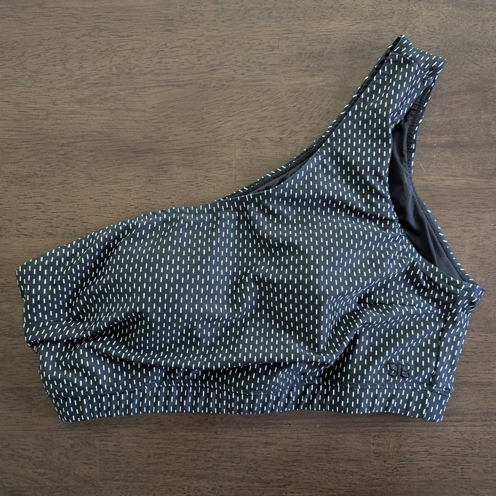 Albion Black and White Swim Top